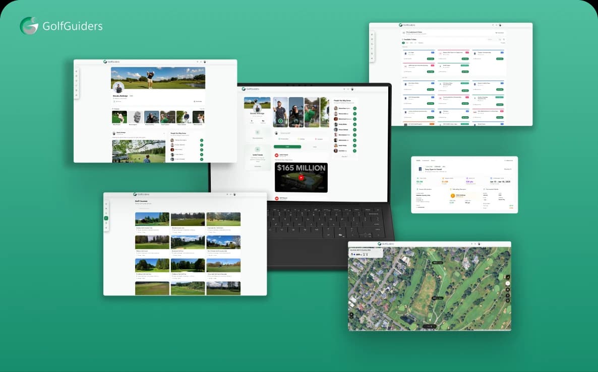 GolfGuiders Web screenshot