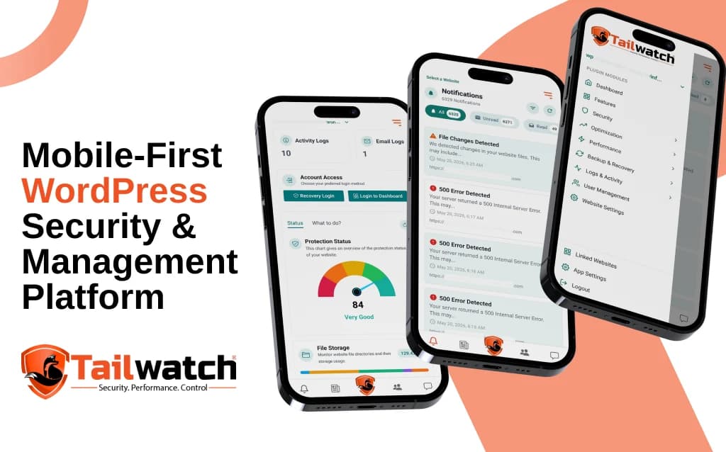 WP Tailwatch Mobile App screenshot