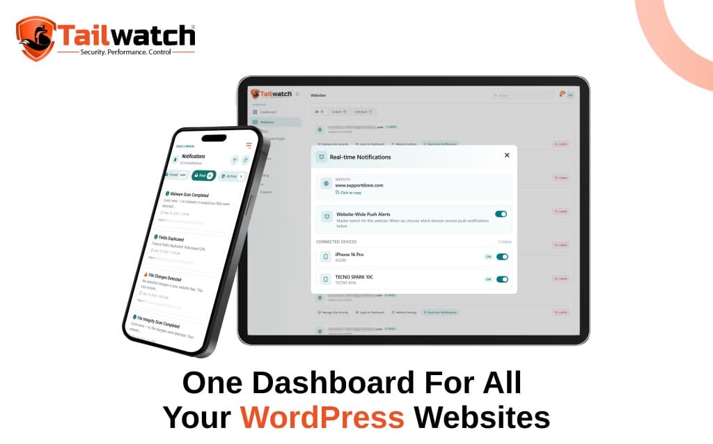 WP Tailwatch SaaS Platform